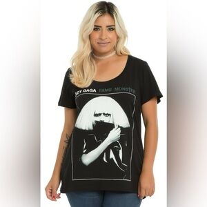 Lady Gaga The Fame Monster album tee EUC Torrid sz 2 2X